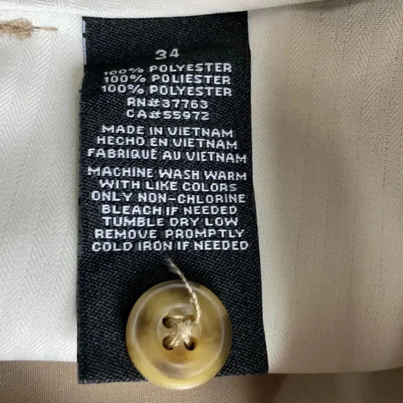 PGA Tour flat front golf shorts, tan. 10” inseam. Size 34 - Picture 4 of 9